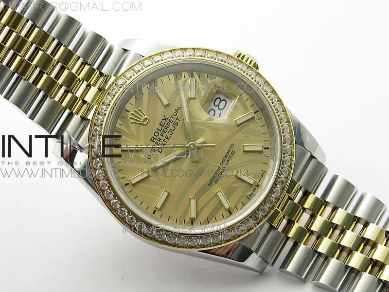 DateJust 36 SS YG 126283 JDF 1:1 Best Edition New YG Dial on Jubilee Bracelet