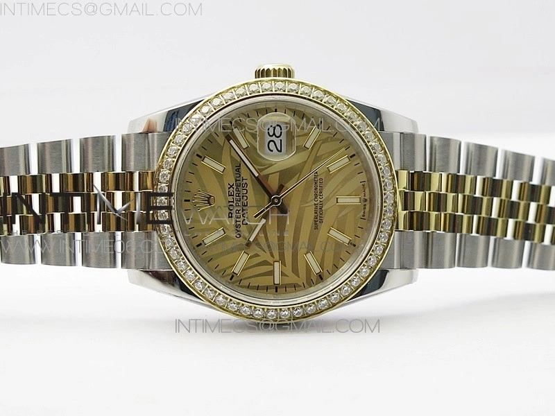 DateJust 36 SS YG 126283 JDF 1:1 Best Edition New YG Dial on Jubilee Bracelet