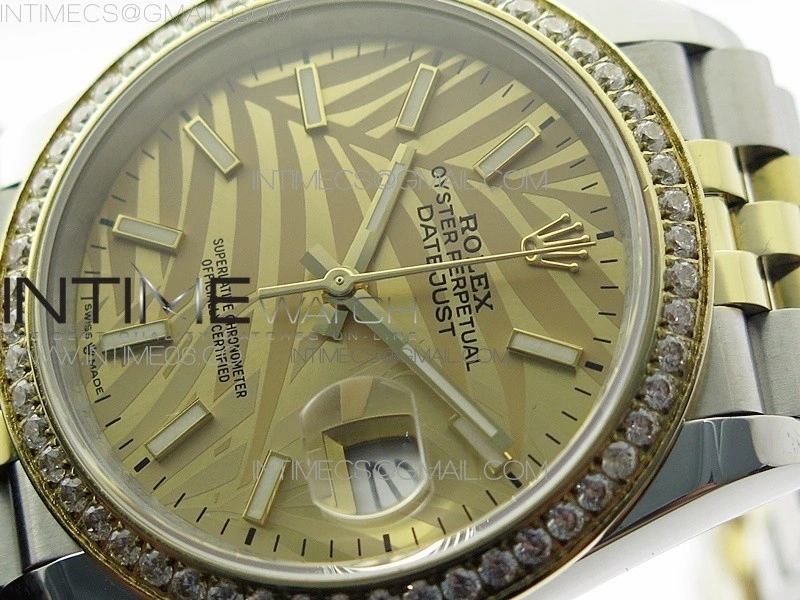 DateJust 36 SS YG 126283 JDF 1:1 Best Edition New YG Dial on Jubilee Bracelet