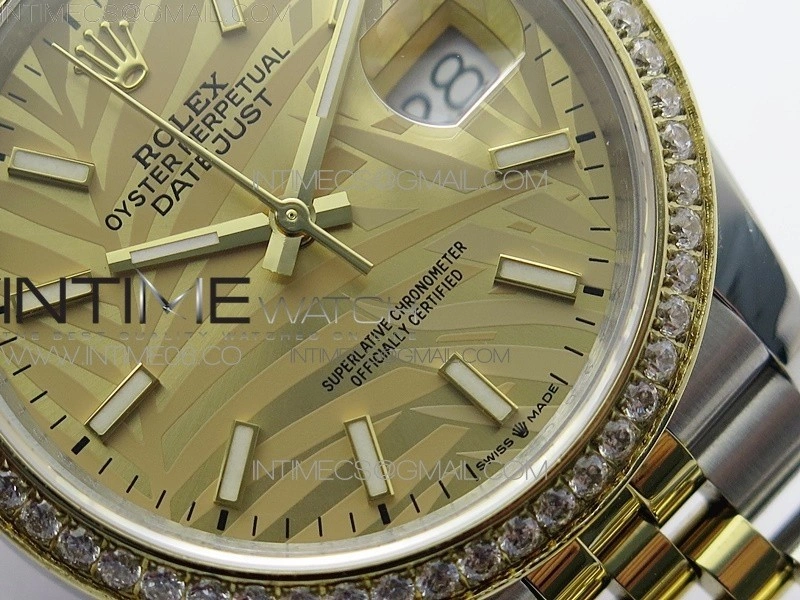 DateJust 36 SS YG 126283 JDF 1:1 Best Edition New YG Dial on Jubilee Bracelet