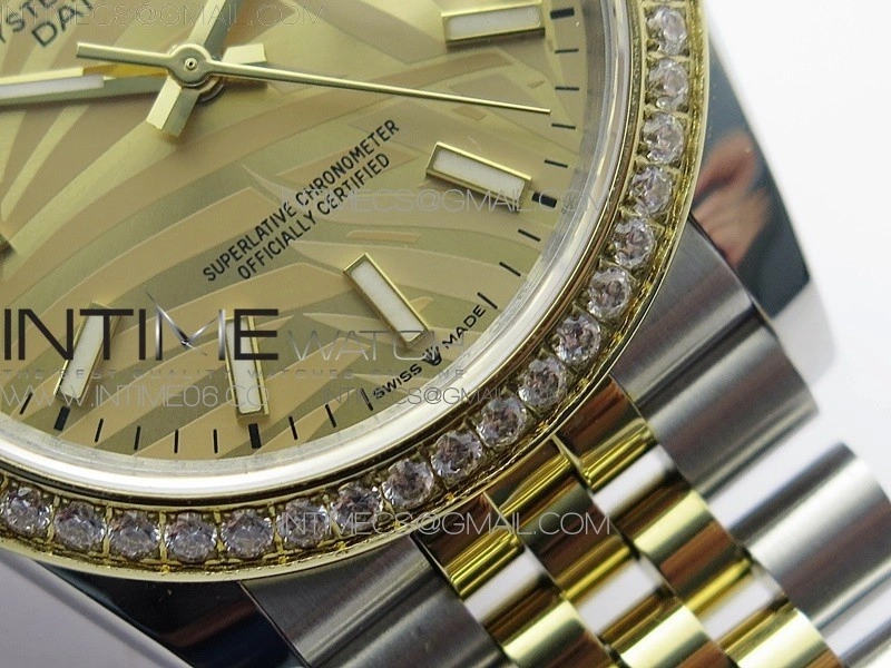 DateJust 36 SS YG 126283 JDF 1:1 Best Edition New YG Dial on Jubilee Bracelet