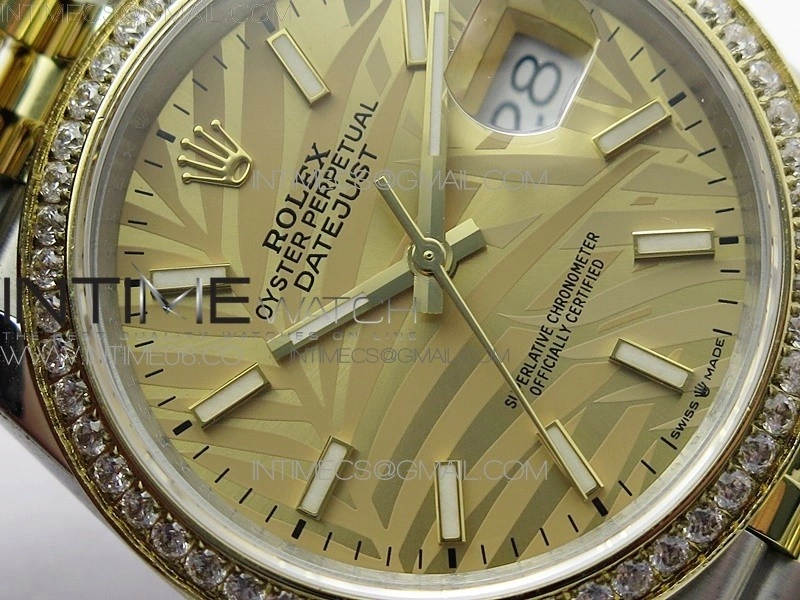 DateJust 36 SS YG 126283 JDF 1:1 Best Edition New YG Dial on Jubilee Bracelet