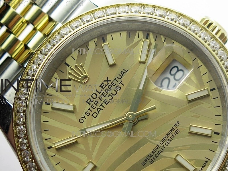 DateJust 36 SS YG 126283 JDF 1:1 Best Edition New YG Dial on Jubilee Bracelet