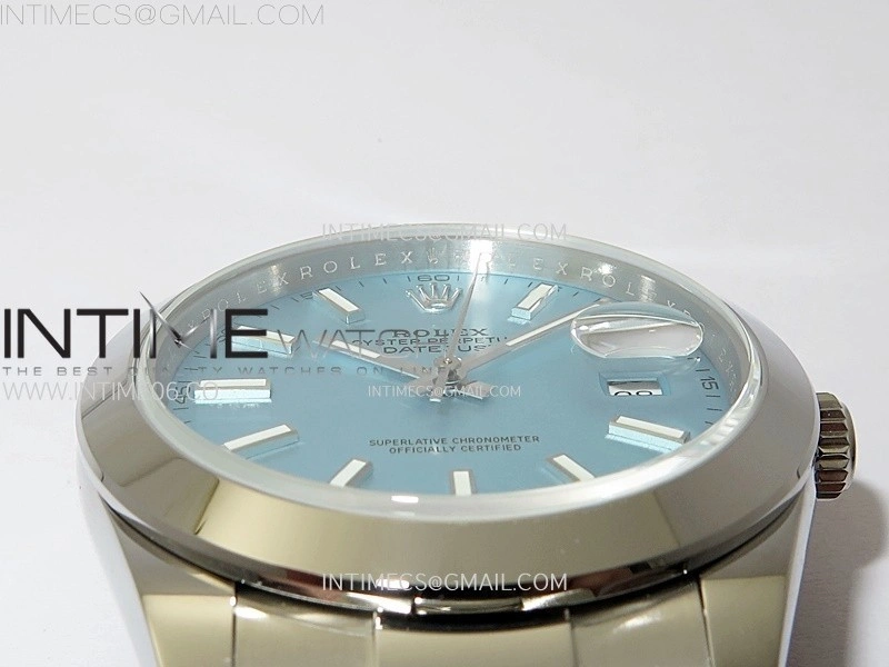 DateJust 41 126300 SS BP 1:1 Best Edition Ice Blue Dial on Oyster Bracelet