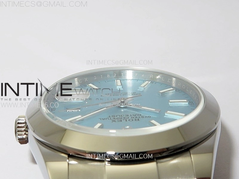 DateJust 41 126300 SS BP 1:1 Best Edition Ice Blue Dial on Oyster Bracelet