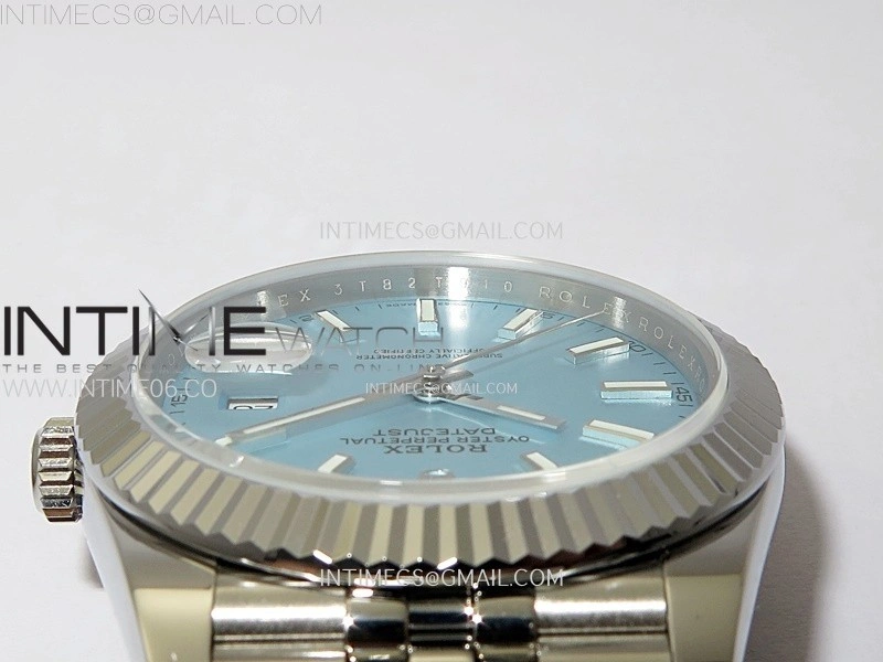 DateJust 41 126334 SS BP 1:1 Best Edition Ice Blue Dial on Jubilee Bracelet
