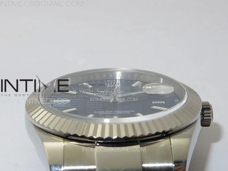 DateJust 41 126334 SS GMF 1:1 Best Edition Blue Fluted Dial on Oyster Bracelet
