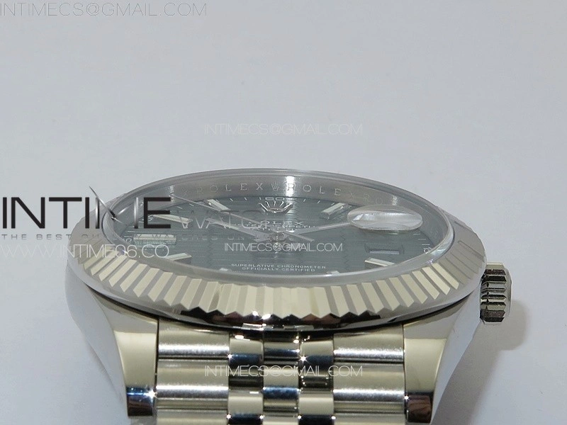 DateJust 41 126334 SS GMF 1:1 Best Edition Green Fluted Dial on Jubilee Bracelet