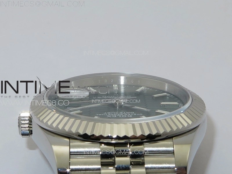 DateJust 41 126334 SS GMF 1:1 Best Edition Green Fluted Dial on Jubilee Bracelet