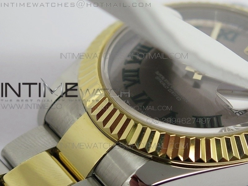 DateJust II 41mm BP Best Edition V2 SS YG Grey Dial Roman Marker Oyster Bracelet
