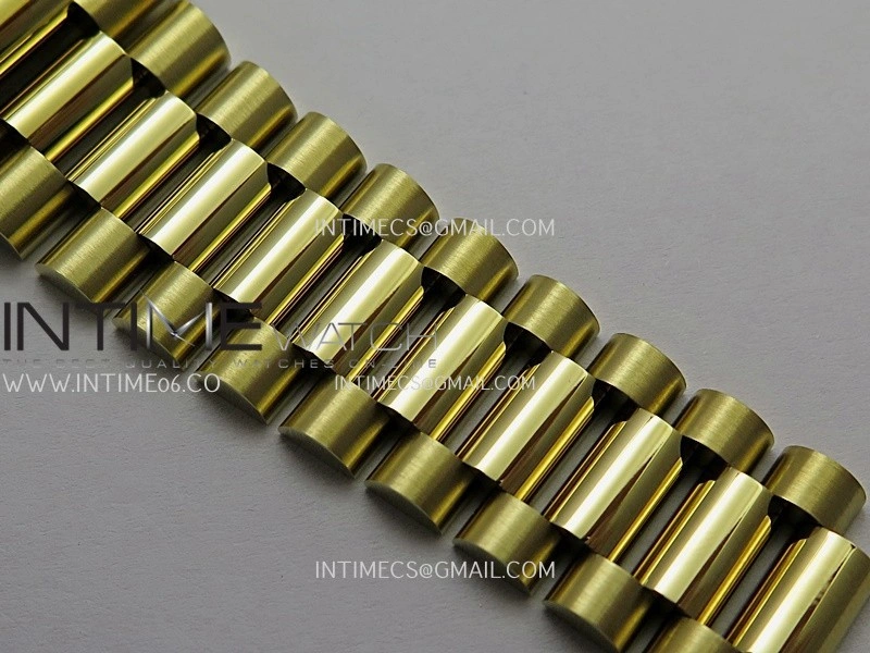 Day Date 128238 YG BP 1:1 Best Edition Black Dial On President Bracelet SA3255