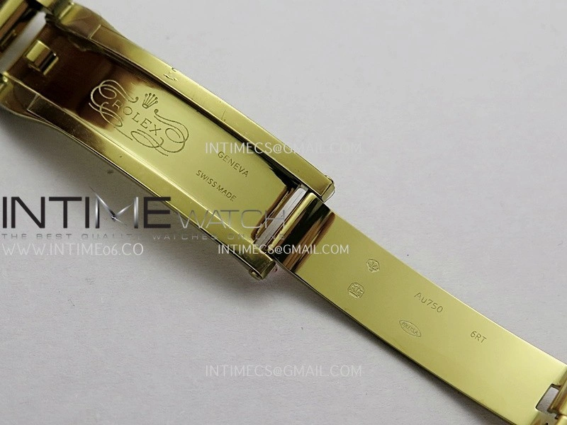 Day Date 128238 YG BP 1:1 Best Edition Black Dial On President Bracelet SA3255