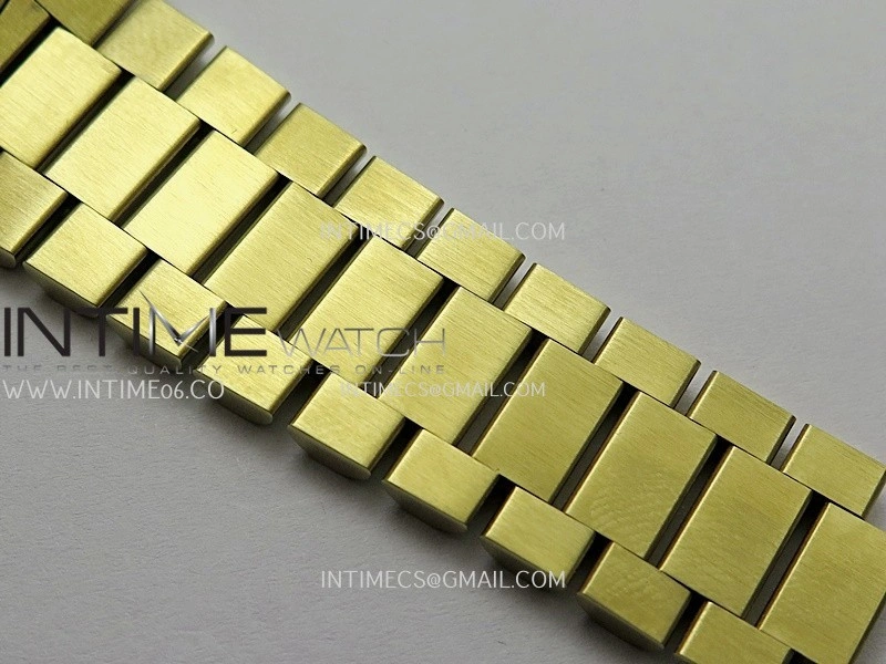 Day Date 128238 YG BP 1:1 Best Edition Black Dial On President Bracelet SA3255