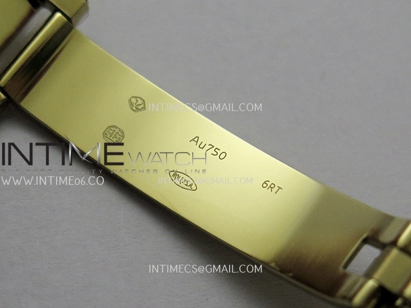 Day Date 128238 YG BP 1:1 Best Edition Black Dial On President Bracelet SA3255