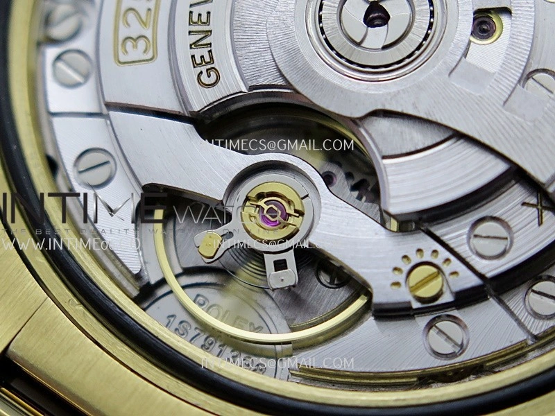 Day Date 128238 YG BP 1:1 Best Edition Black Dial On President Bracelet SA3255