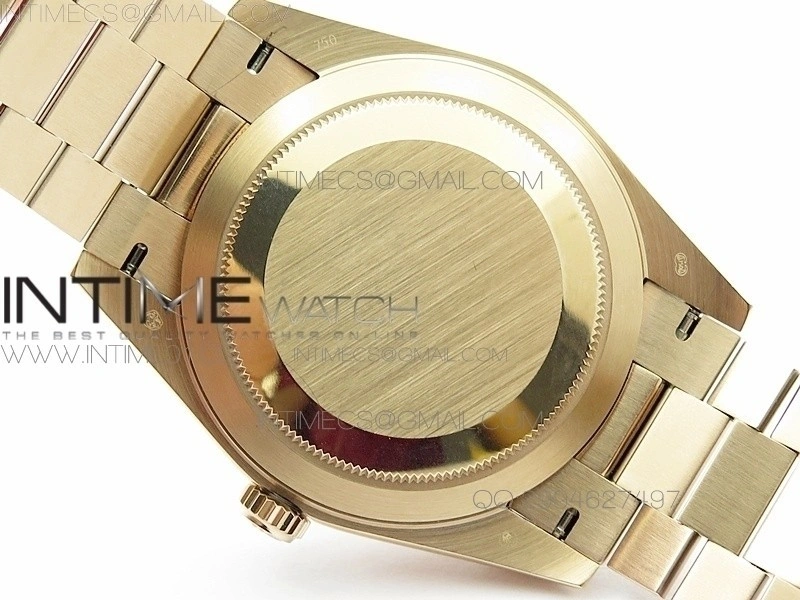 Day-Date 40 RG BP 1:1 Best 228239 Brown Diamond Sticks Dial on SS Bracelet