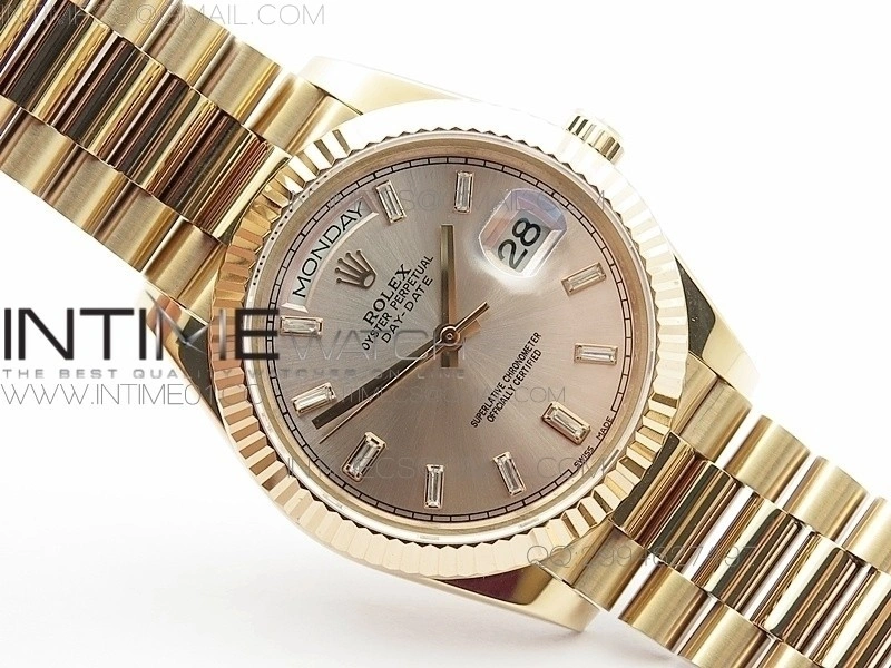 Day-Date 40 RG BP 1:1 Best 228239 RG Diamond Sticks Dial on RG Bracelet