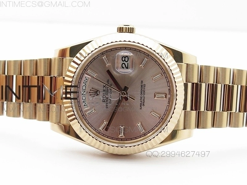 Day-Date 40 RG BP 1:1 Best 228239 RG Diamond Sticks Dial on RG Bracelet