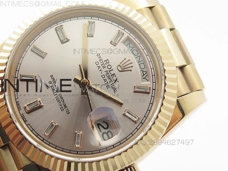 Day-Date 40 RG BP 1:1 Best 228239 RG Diamond Sticks Dial on RG Bracelet