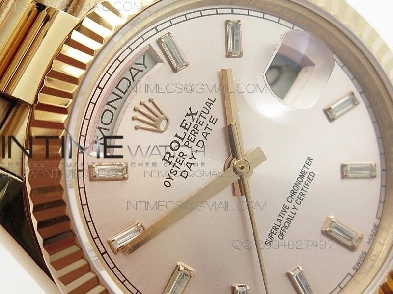 Day-Date 40 RG BP 1:1 Best 228239 RG Diamond Sticks Dial on RG Bracelet
