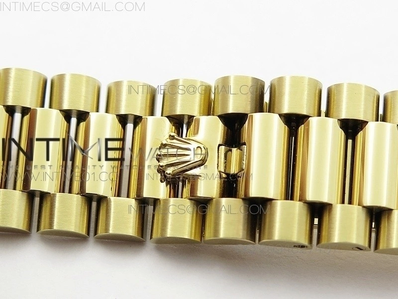 Day-Date 40 YG BP 1:1 Best 228239 Black Diamond Sticks Dial on SS Bracelet