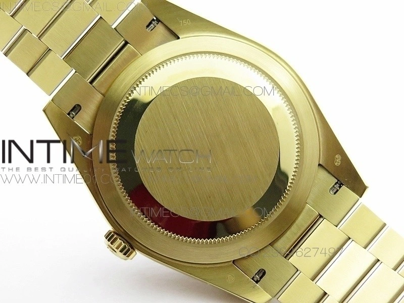 Day-Date 40 YG BP 1:1 Best 228239 Black Diamond Sticks Dial on SS Bracelet