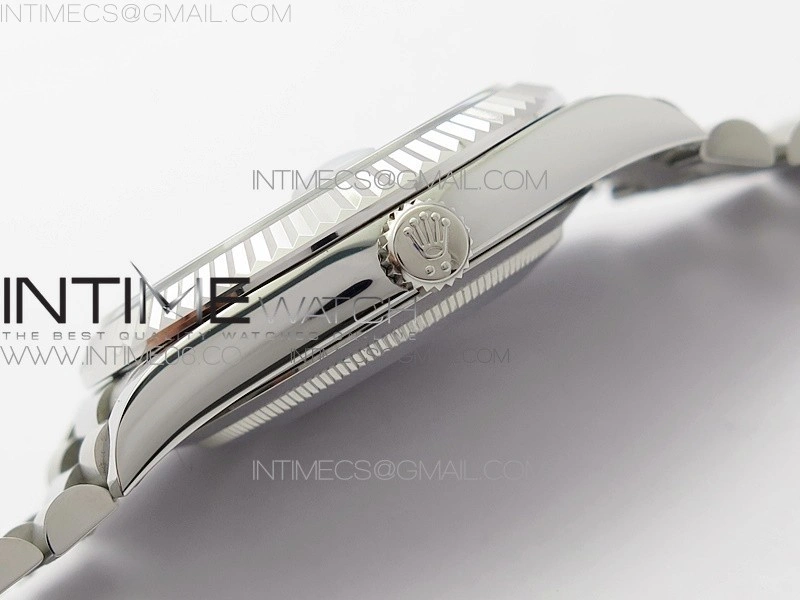 Day Date 40mm SS BP 1:1 Best Edition Gray Stick Dial on SS Bracelet A2836