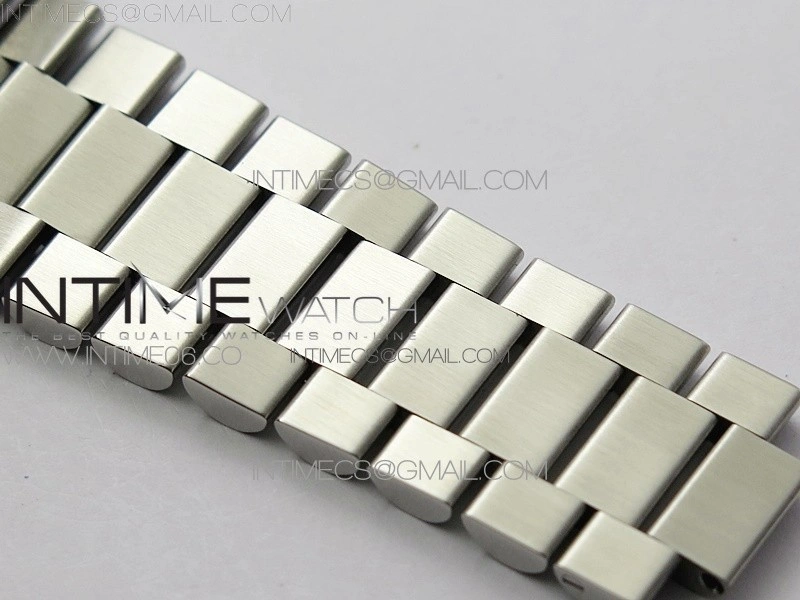 Day Date 40mm SS BP 1:1 Best Edition Gray Stick Dial on SS Bracelet A2836