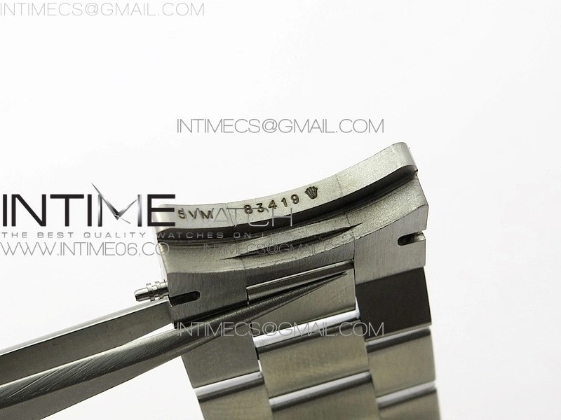 Day Date 40mm SS BP 1:1 Best Edition Gray Stick Dial on SS Bracelet A2836