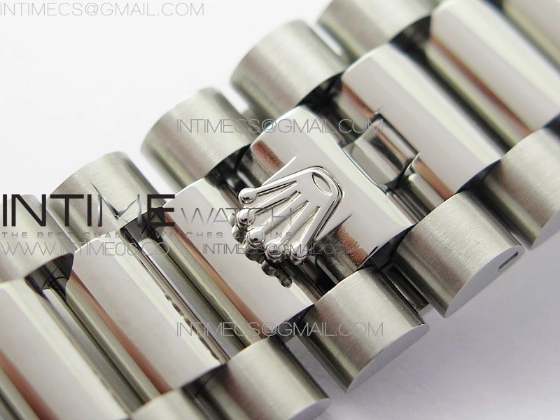 Day Date 40mm SS BP 1:1 Best Edition Silver Roman Dial on SS Bracelet A2836