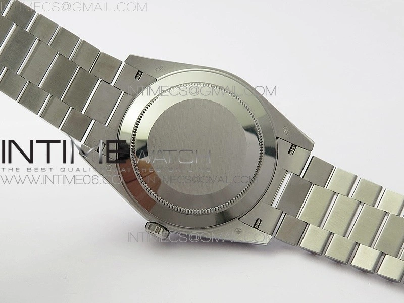 Day Date 40mm SS BP 1:1 Best Edition Silver Roman Dial on SS Bracelet A2836