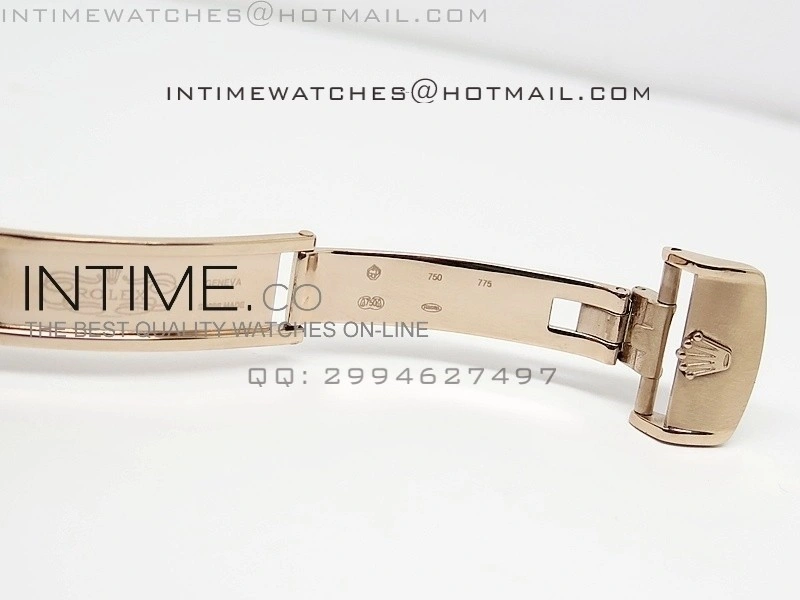 DayDate RG 36mm White MOP Dial Diamond Bezel On Leather Strap