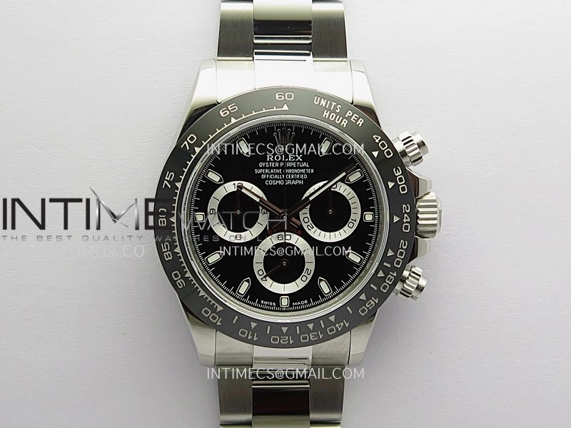 Daytona 116500 904L SS UFO 1:1 Best Edition Black Dial On 904L SS Bracelet UF4130