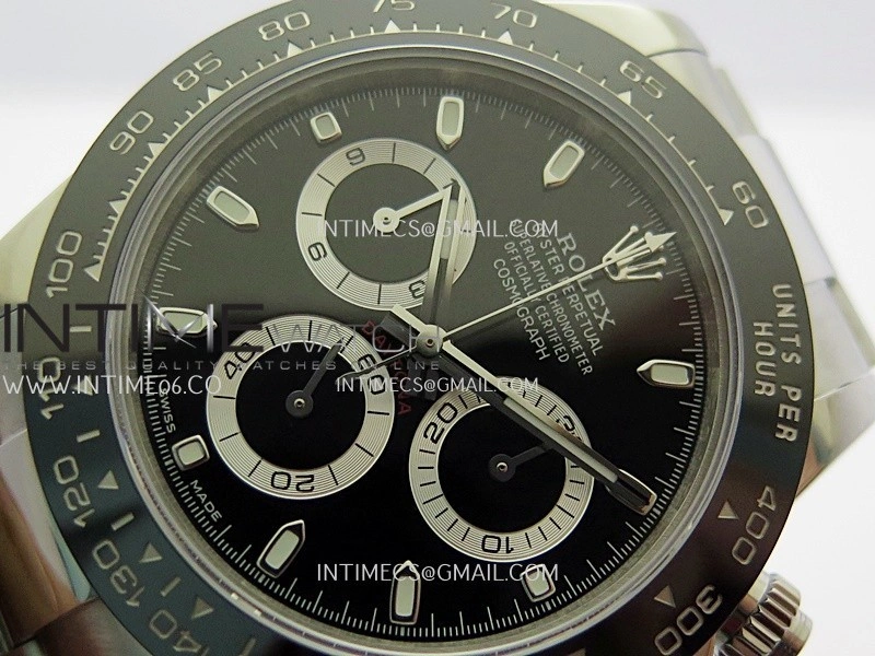 Daytona 116500 904L SS UFO 1:1 Best Edition Black Dial On 904L SS Bracelet UF4130