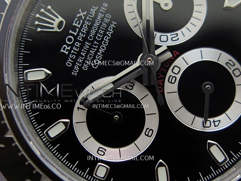 Daytona 116500 904L SS UFO 1:1 Best Edition Black Dial On 904L SS Bracelet UF4130