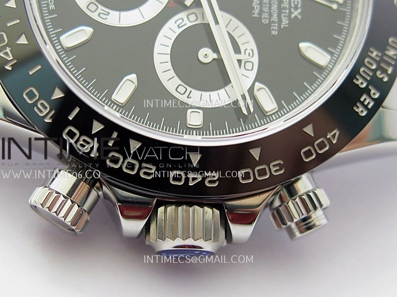 Daytona 116500 904L SS UFO 1:1 Best Edition Black Dial On 904L SS Bracelet UF4130