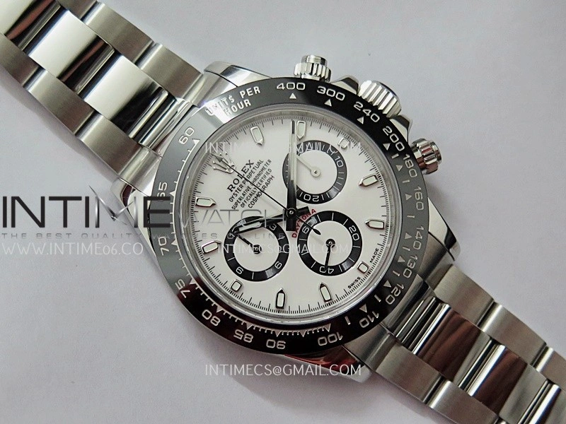 Daytona 116500 904L SS UFO 1:1 Best Edition White Dial On 904L SS Bracelet UF4130