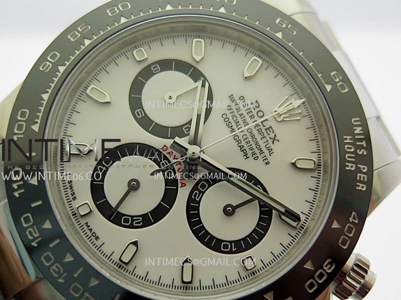 Daytona 116500 904L SS UFO 1:1 Best Edition White Dial On 904L SS Bracelet UF4130