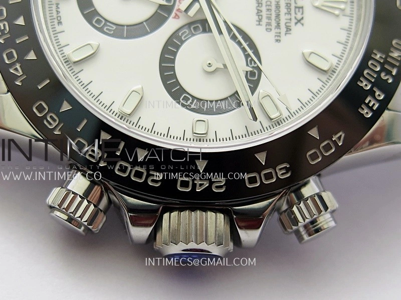 Daytona 116500 904L SS UFO 1:1 Best Edition White Dial On 904L SS Bracelet UF4130
