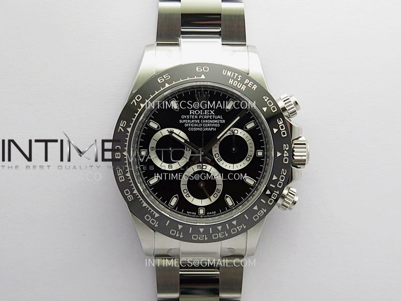 Daytona 116500 904L SS VF 1:1 Best Edition Black Dial On 904L SS Bracelet DD4130