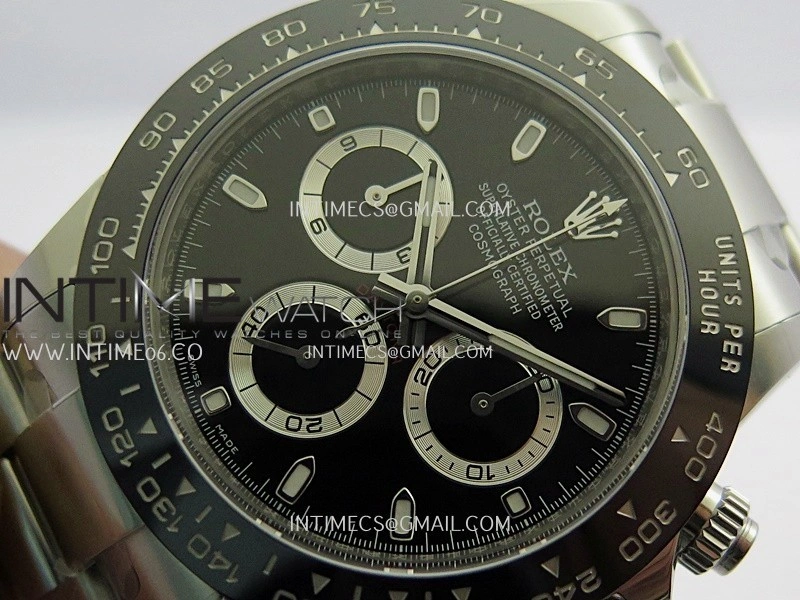 Daytona 116500 904L SS VF 1:1 Best Edition Black Dial On 904L SS Bracelet DD4130