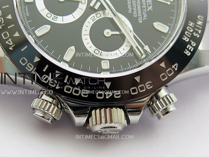 Daytona 116500 904L SS VF 1:1 Best Edition Black Dial On 904L SS Bracelet DD4130