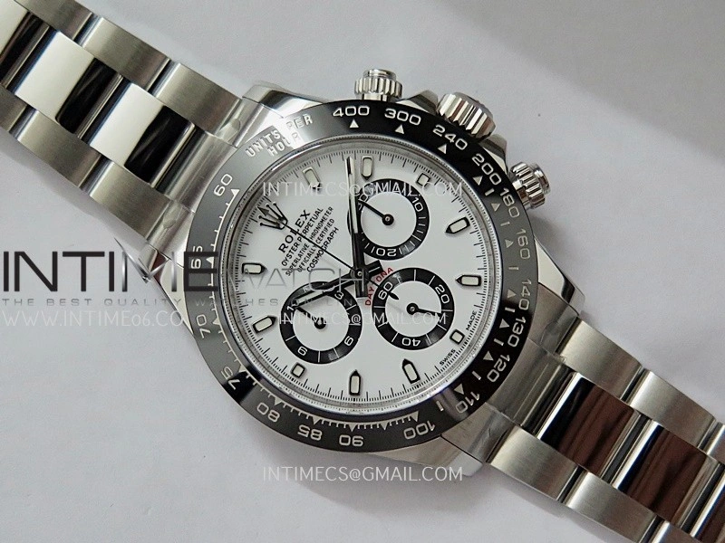Daytona 116500 904L SS VF 1:1 Best Edition White Dial On 904L SS Bracelet DD4130