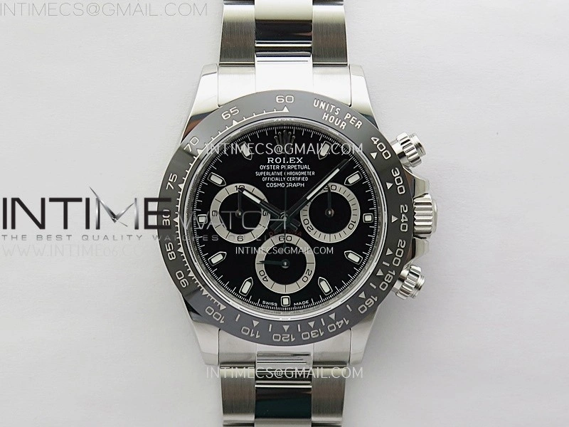 Daytona 116500 904L SS VSF 1:1 Best Edition Black Dial on 904L SS Braclet SA4130