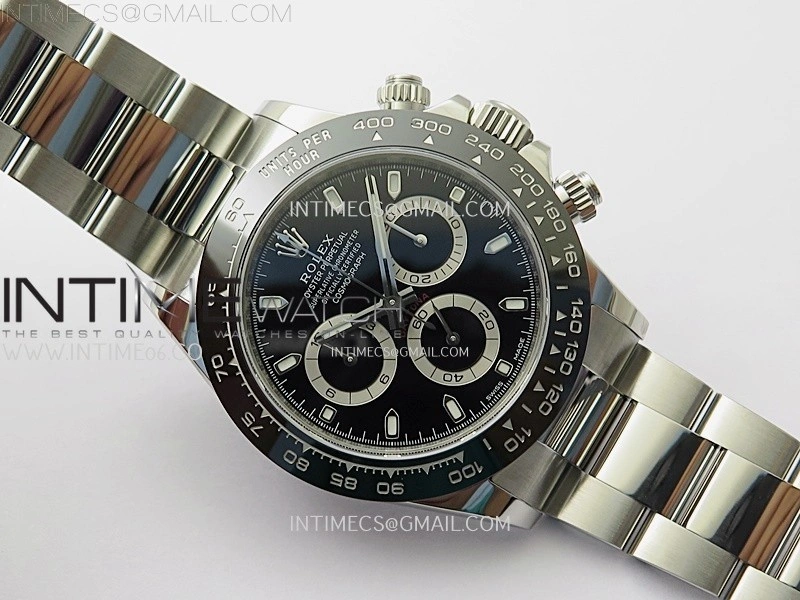 Daytona 116500 904L SS VSF 1:1 Best Edition Black Dial on 904L SS Braclet SA4130