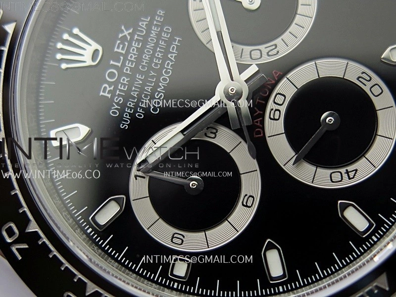 Daytona 116500 904L SS VSF 1:1 Best Edition Black Dial on 904L SS Braclet SA4130