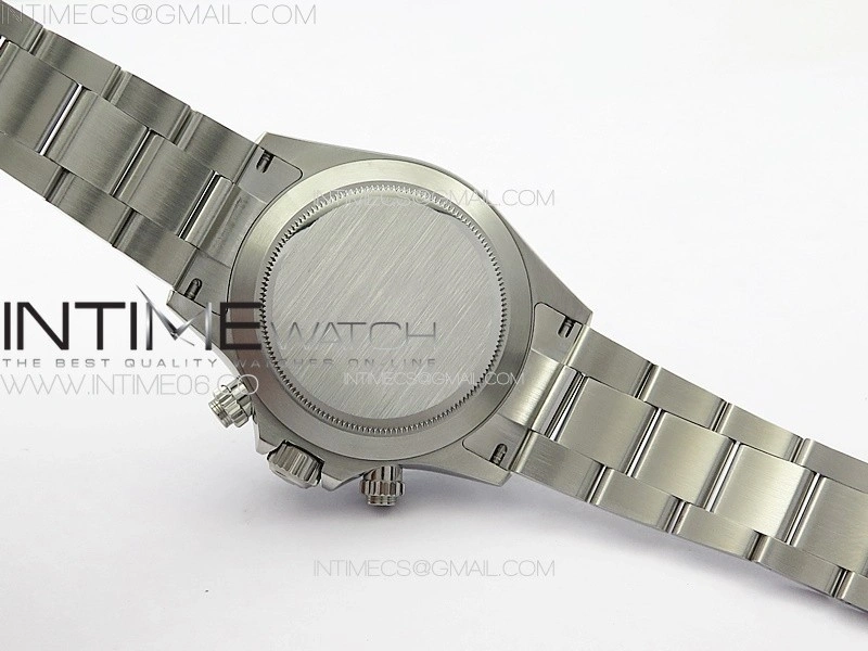Daytona 116500LN APSF Black Dial Crystals Markers On SS BraceletSlim A7750