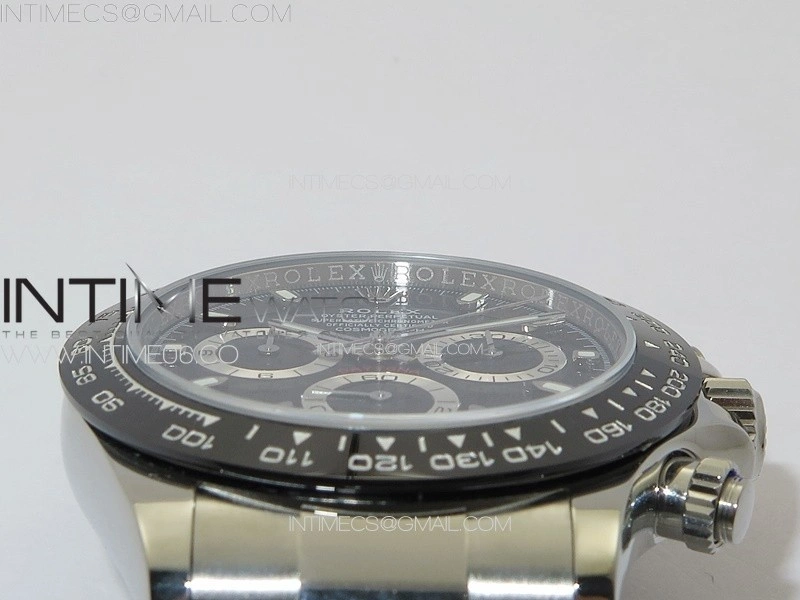 Daytona 116500LN APSF Black Dial Sticks Markers On SS BraceletSlim A7750