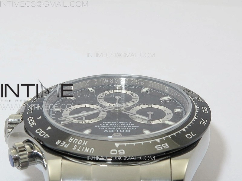 Daytona 116500LN APSF Black Dial Sticks Markers On SS BraceletSlim A7750