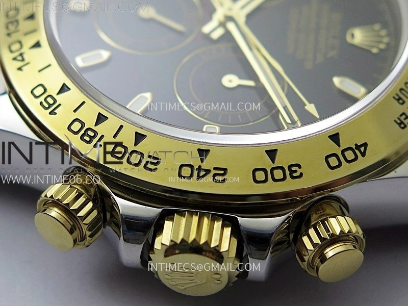 Daytona 116503 SS YG QF 1:1 Best Edition Black Dial on SS YG Bracelet SH4130 V3